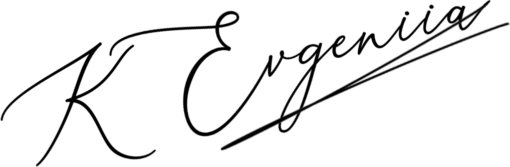 signature: Evgeniia Korolova